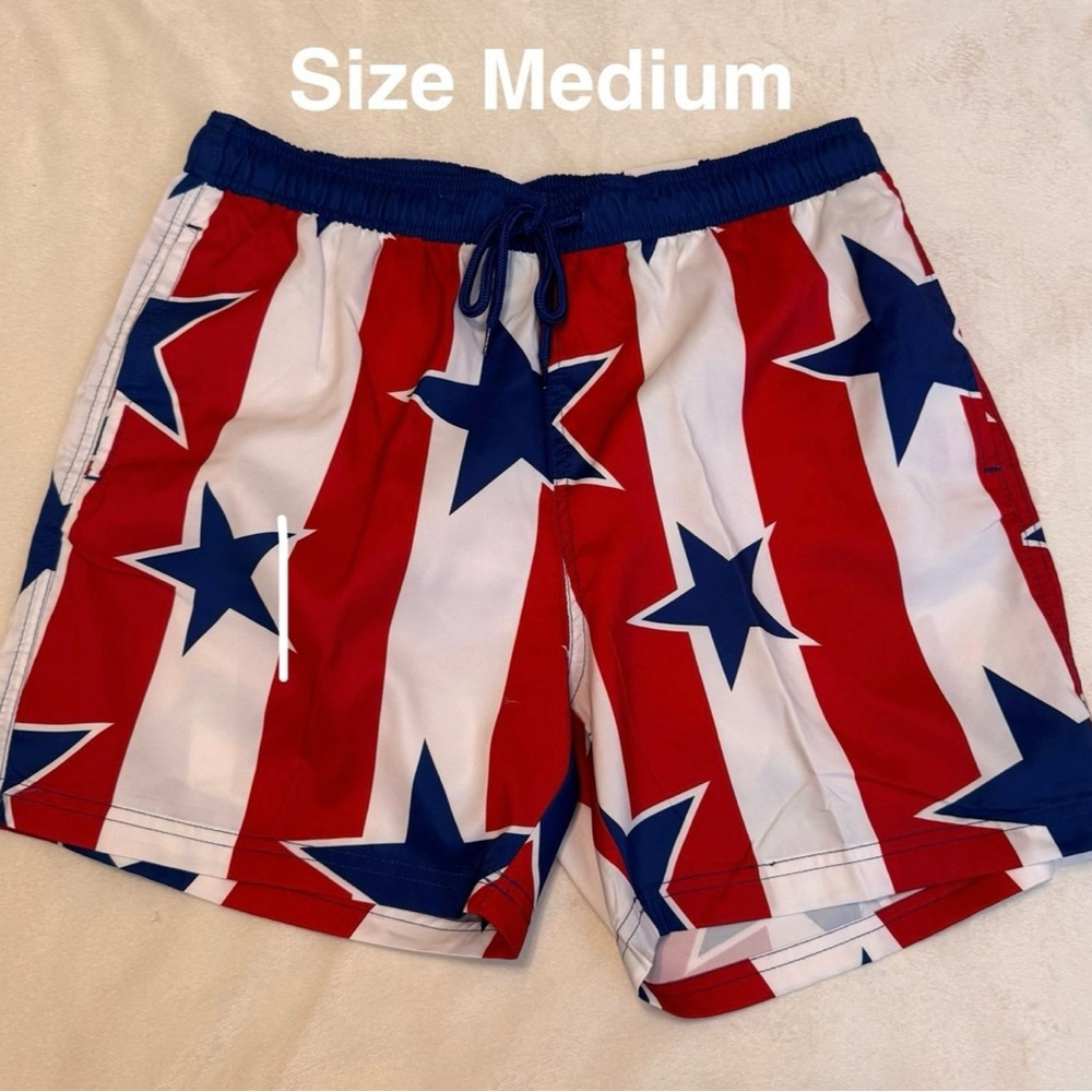 Way to Celebrate Men's  Americana Swim Trunks